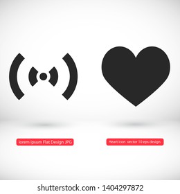 Wifi  icon vector. lorem ipsum Flat Design JPG