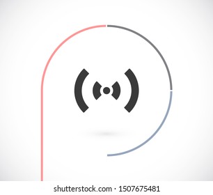 Wifi icon vector. lorem ipsum Flat Design JPG