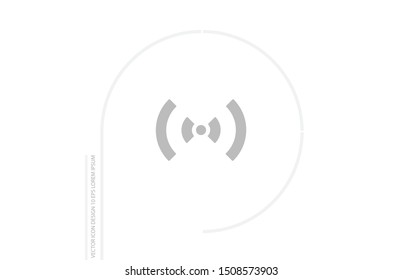 Wifi icon vector. lorem ipsum Flat Design JPG