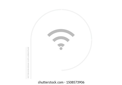Wifi icon vector. lorem ipsum Flat Design JPG