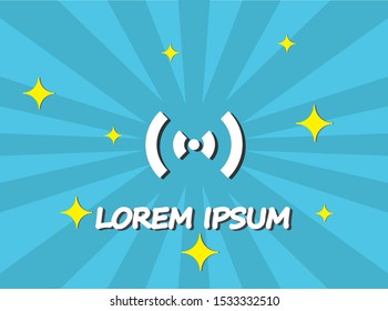 Wifi icon vector. lorem ipsum Flat Design JPG
