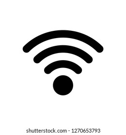 Wifi Icon Vector, On White Background Editable Eps10