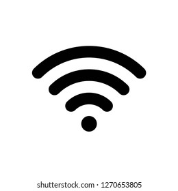 Wifi Icon Vector, On White Background Editable Eps10