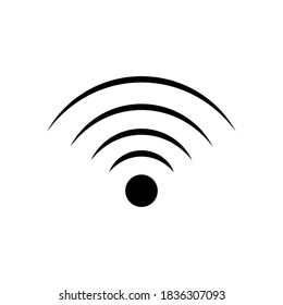 Vector de icono WIFI en fondo blanco