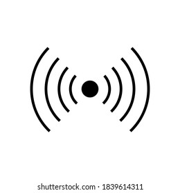 Vector de icono WIFI en fondo blanco