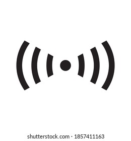 Wifi-Symbol, Vektorgrafik auf weißem Hintergrund