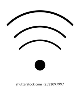 vetor de ícone wifi sobre fundo branco