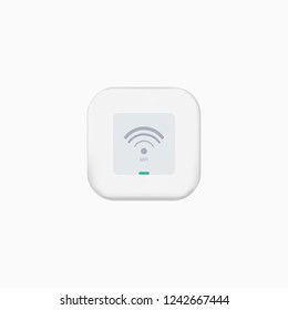 WIFI Icon Vector. Router flat icon. Vector of router. Router and signal symbol. Wi-Fi router