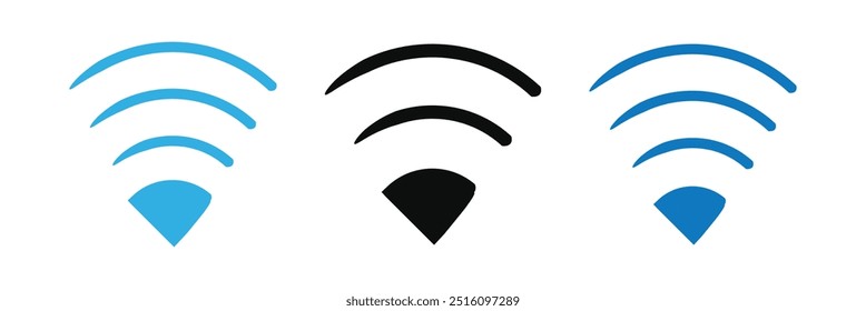Wifi icon. Wifi vector. Wifi vector icon set.