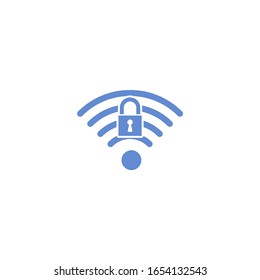 WiFi Icon Vektorillustration Schild einzeln für Grafik und Web-Design. Wifi-Symbolvorlage Farbe editierbar auf weißem Hintergrund.