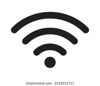 Wifi icon vector sign isolated on white background. wi-fi network icon vector eps.