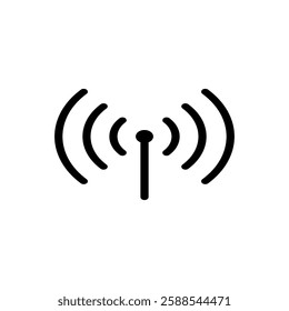 wifi icon vector, wifi signal connection on white background