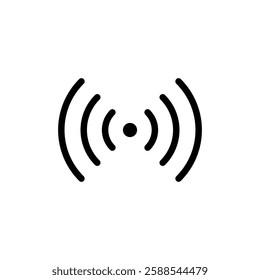 wifi icon vector, wifi signal connection on white background