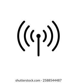 wifi icon vector, wifi signal connection on white background