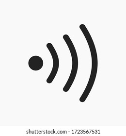 Wifi icon vector . Signal sign