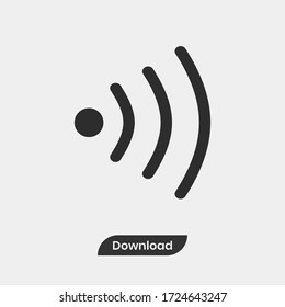 Wifi icon vector . Signal sign