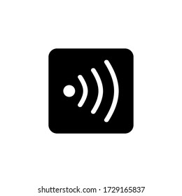 Wifi icon vector . Signal sign