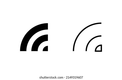 Wifi icon vector. signal sign and symbol. Wireless  icon