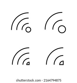 Wifi icon vector. signal sign and symbol. Wireless  icon