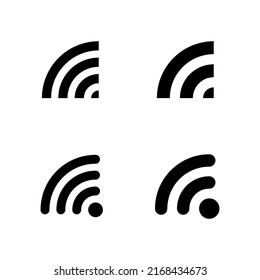 Wifi icon vector. signal sign and symbol. Wireless  icon
