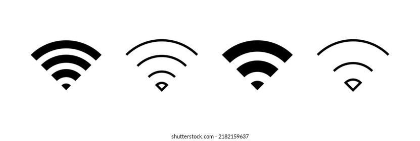Wifi icon vector. signal sign and symbol. Wireless  icon