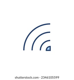 Wifi icon vector. signal sign and symbol. Wireless  icon