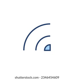 Wifi icon vector. signal sign and symbol. Wireless  icon