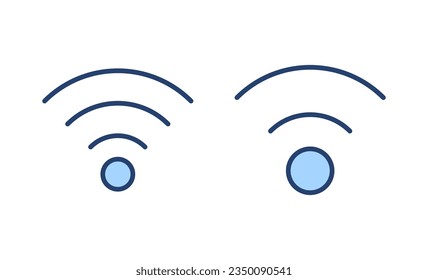 Wifi icon vector. signal sign and symbol. Wireless  icon