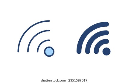 Wifi icon vector. signal sign and symbol. Wireless  icon
