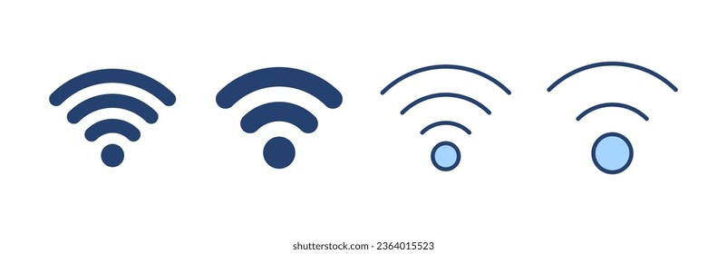 Wifi icon vector. signal sign and symbol. Wireless  icon