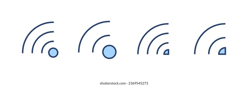 Wifi icon vector. signal sign and symbol. Wireless  icon