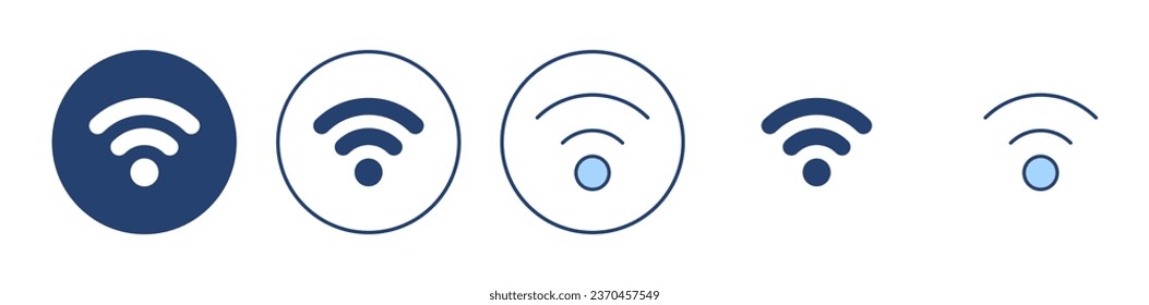 Wifi icon vector. signal sign and symbol. Wireless  icon