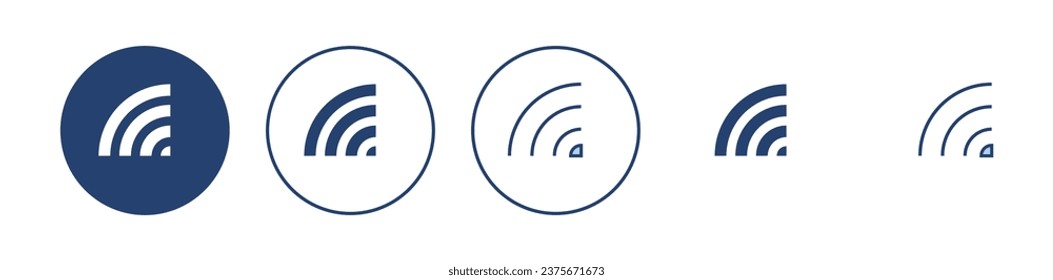 Wifi icon vector. signal sign and symbol. Wireless  icon