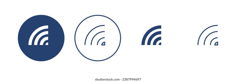 Wifi icon vector. signal sign and symbol. Wireless  icon