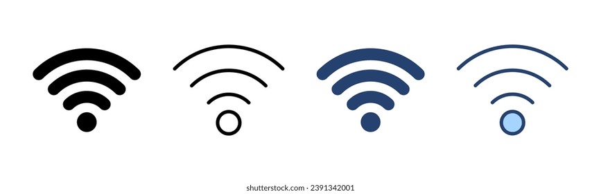 Wifi icon vector. signal sign and symbol. Wireless  icon