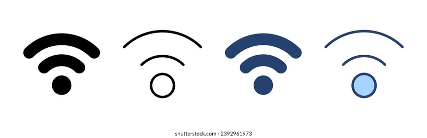 Wifi icon vector. signal sign and symbol. Wireless  icon