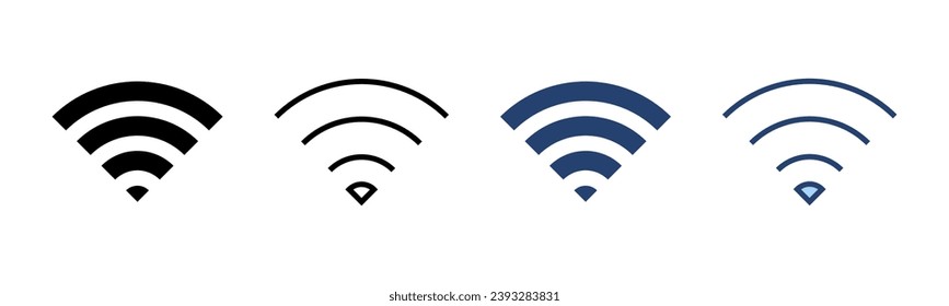 Wifi icon vector. signal sign and symbol. Wireless  icon