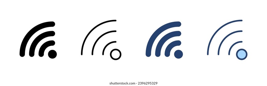 Wifi icon vector. signal sign and symbol. Wireless  icon