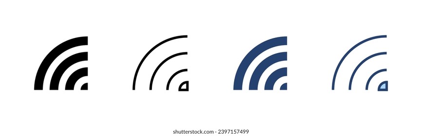 Wifi icon vector. signal sign and symbol. Wireless  icon