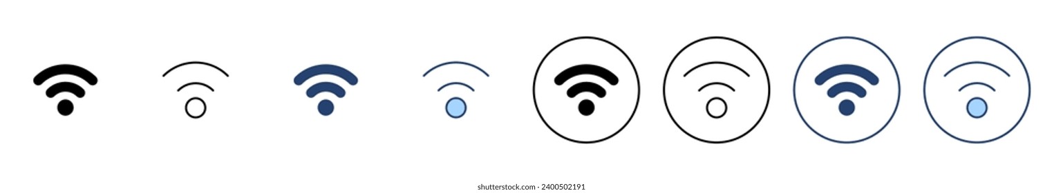 Wifi icon vector. signal sign and symbol. Wireless  icon