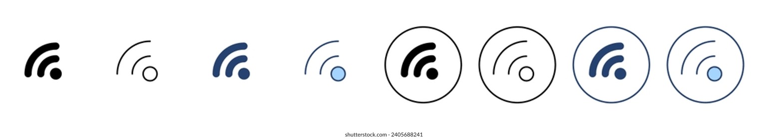 Wifi icon vector. signal sign and symbol. Wireless  icon