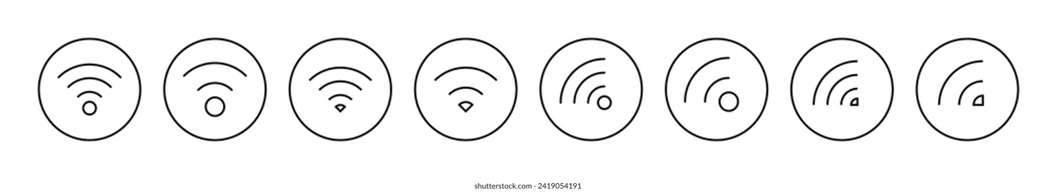 Wifi icon vector. signal sign and symbol. Wireless  icon