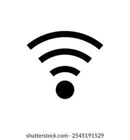 Ícone de Wifi vetor. sinal e símbolo. Ícone sem fio