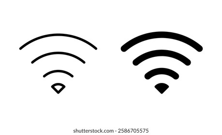 Wifi icon vector. signal sign and symbol. Wireless  icon