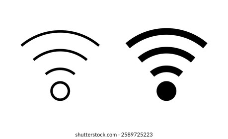 Wifi icon vector. signal sign and symbol. Wireless  icon