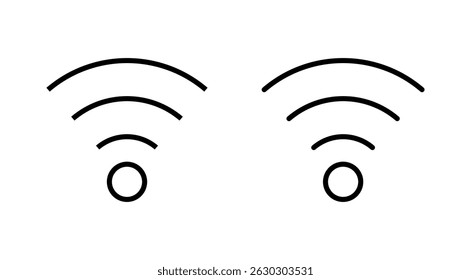 Ícone de Wifi vetor. sinal e símbolo. Ícone sem fio