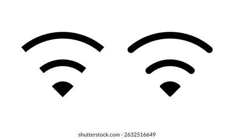 Ícone de Wifi vetor. sinal e símbolo. Ícone sem fio