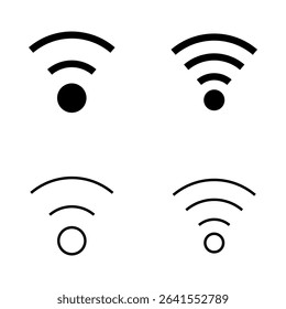 Wifi icon vector. signal sign and symbol. Wireless  icon