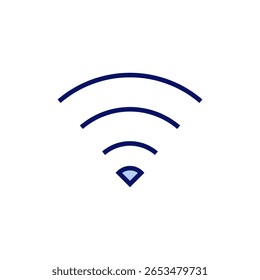 Ícone de Wifi vetor. sinal e símbolo. Ícone sem fio