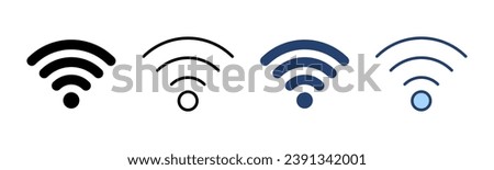 Wifi icon vector. signal sign and symbol. Wireless  icon